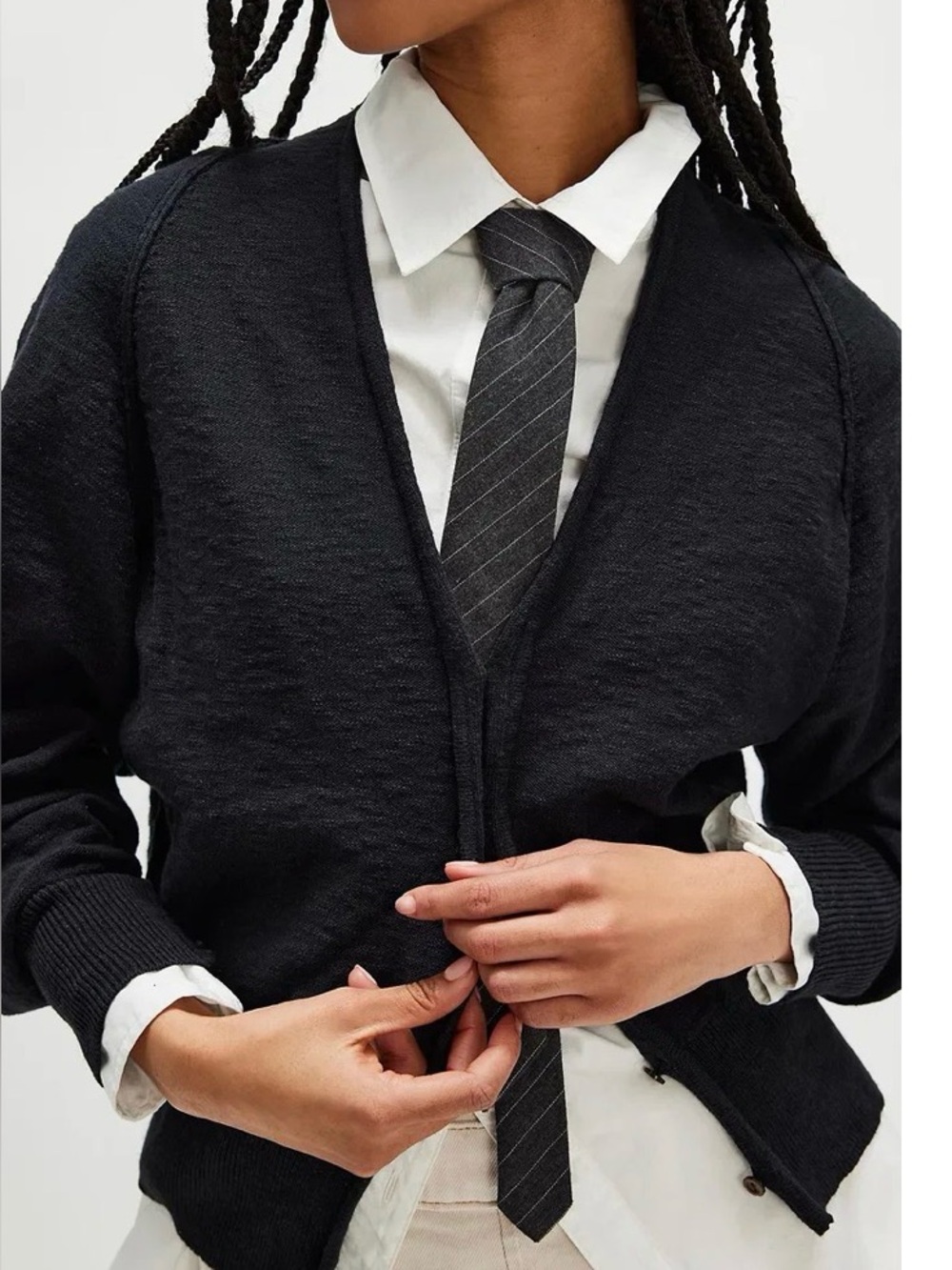 Free People Kait Cardi. NWT black